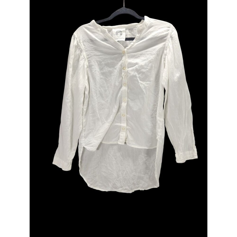 Patrick Robinson Womens Classic Top Careerwear Bus. Casual Cotton Beach White L